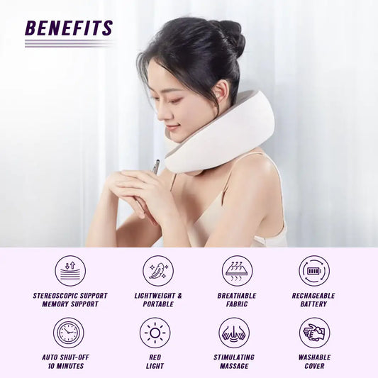 Multi-Purpose Neck Massage Pillow w/Warmth